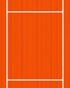 Vibrant Orange Vertical Stripe Rug