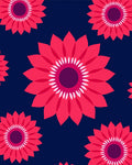 Bold Red Floral Repeat Rug