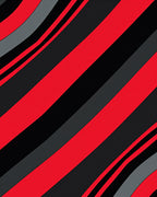 Bold Red Black Gray Stripe Rug