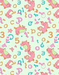 Pink Dino Alphabet And Number Scatter Rug