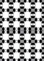 Monochrome geometric trellis repeat Rug