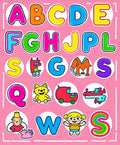 Alphabet Characters Colorful Cartoon Collection Rug