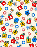 Playful Alphabet Blocks Creatures Rug