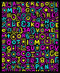 Retro Alphabet Blast Rug