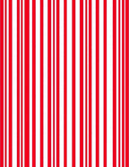Bold Red White Vertical Stripe Rug