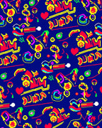 Retro Pixelated Graffiti Explosion Rug