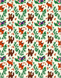 Whimsical Woodland Fox and Cat Companions Rug