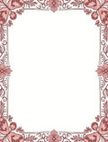 Blush Pink Floral Vine Border Rug