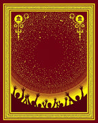 Crimson Yellow Ascending Celebration Rug