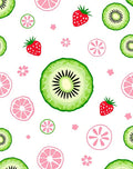 Sweet Strawberry Kiwi Citrus Blooms Rug