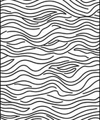 Monochrome Abstract Wavy Lines Rug