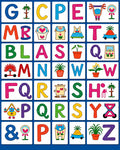Alphabet Friends Fun Collage Rug