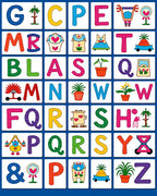 Alphabet Friends Fun Collage Rug