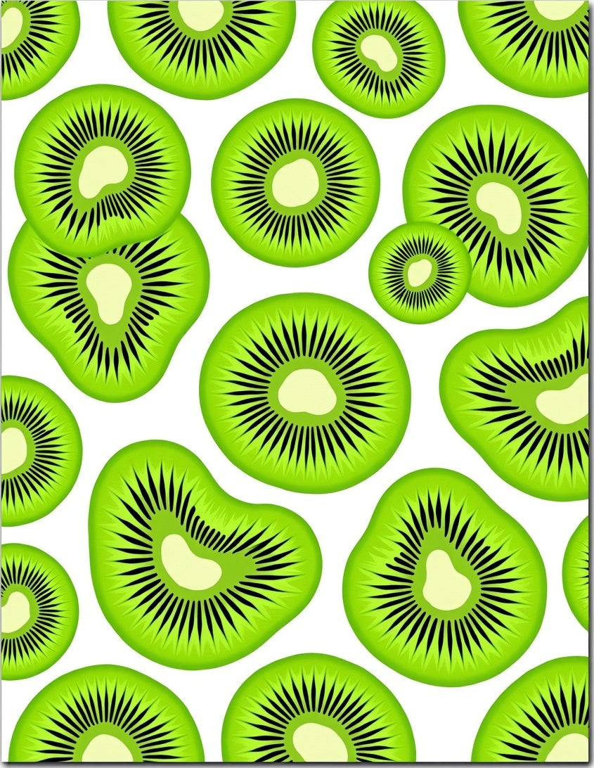 Vibrant Lime Kiwi Slices Rug