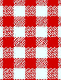 Red White Checkerboard Maze Rug