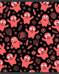 Coral Ghost Halloween Collage Rug