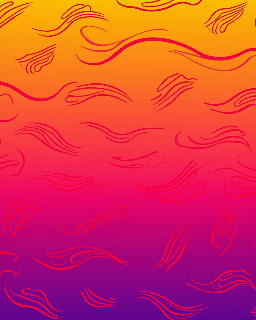 Sunset Swirls Gradient Rug