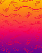 Sunset Swirls Gradient Rug