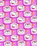 Pink Bubble Cute Critter Repeat Rug