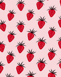 Red Strawberry Field Pattern Rug