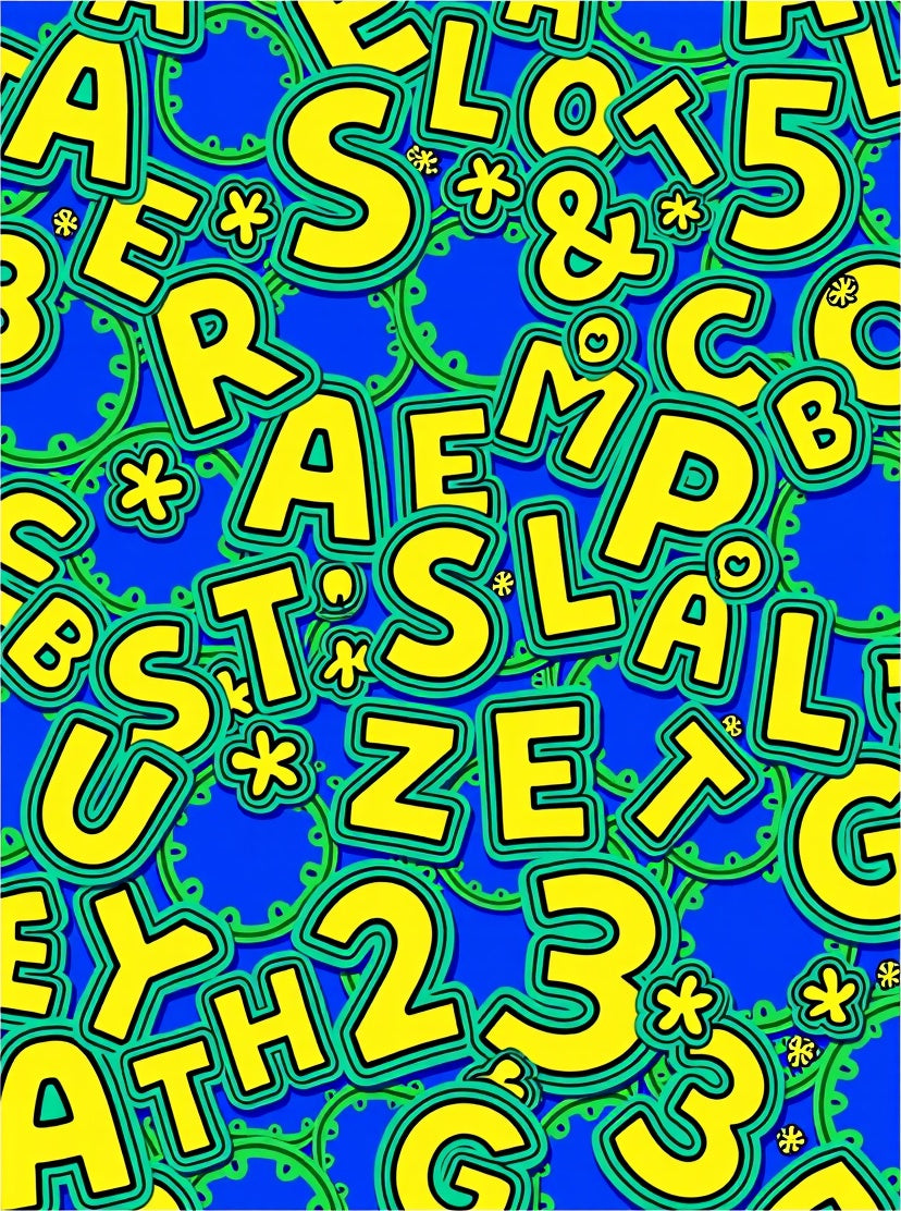 Jolly Yellow Alphabet Numbers Rug