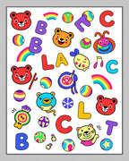 Playful Cartoon Alphabet And Characters Rug
