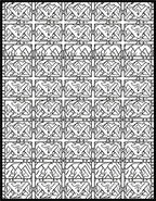 Modern Black White Geometric Grid Rug