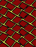 Crimson Yellow Diamond Weave Rug