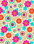 Vibrant Multi-Color Floral Garden Rug