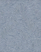 Dark Blue Organic Line Swirl Rug