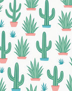 Green Cactus And Succulent Garden Rug