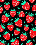Bold Red Strawberry Patch Rug