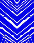 Bold Cobalt Broken Chevron Rug