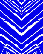 Bold Cobalt Broken Chevron Rug