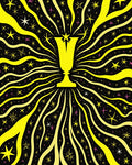 Yellow Trophy Starburst Radiance Rug