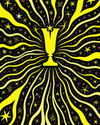 Yellow Trophy Starburst Radiance Rug