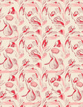 Crimson and Pink Organic Swirl Rug