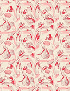 Crimson and Pink Organic Swirl Rug
