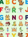 Whimsical Alphabet Animals And Letters Rug