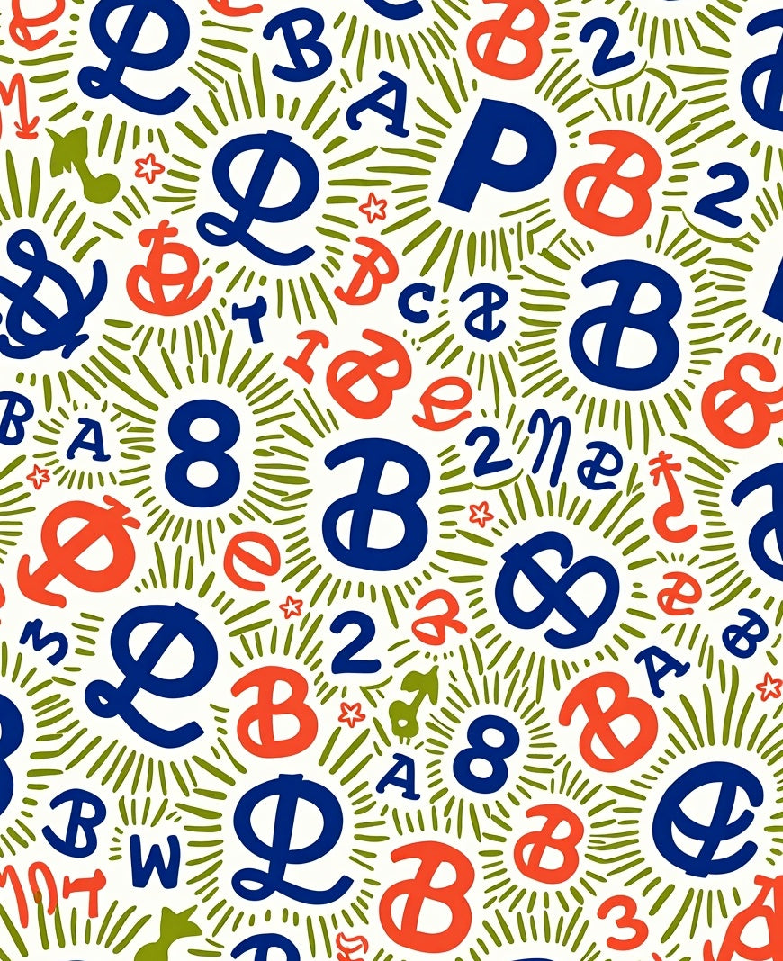Retro Alphabet Explosion Rug