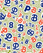 Retro Alphabet Explosion Rug