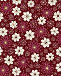 Crimson Cream Daisy Garden Rug