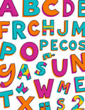 Bold Alphabet Pop Art Rug