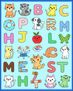 Playful Alphabet Animals and Objects Rug