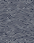 Dark Blue White Flowing Wave Rug