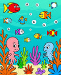 Ocean Life Colorful Fish Octopus Coral Rug