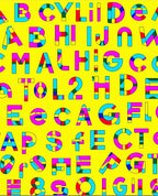 Bold Alphabet Blocks Colorful Rug