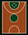 Classic Wooden Court Geometric Rug