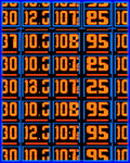 Retro Digital Display Numbers Rug