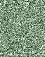 Emerald Green Abstract Swirl Foliage Rug